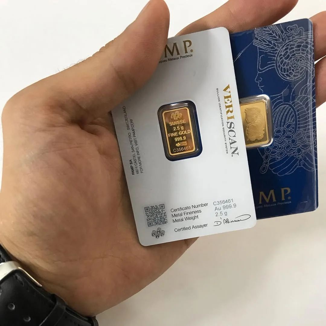 شمش طلا، رنگ طلایی، مستطیلی کوچک