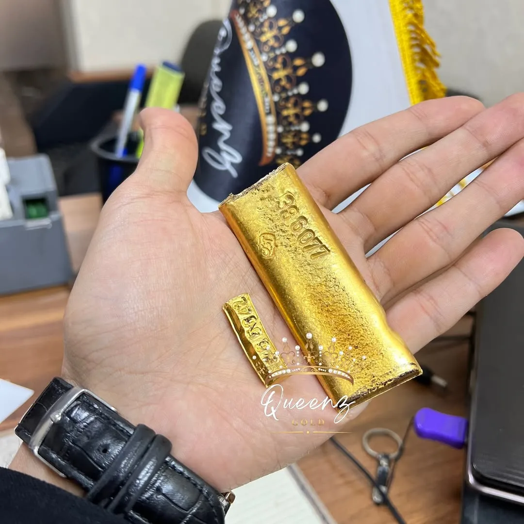 شمش طلا، رنگ طلایی، مستطیلی کوچک