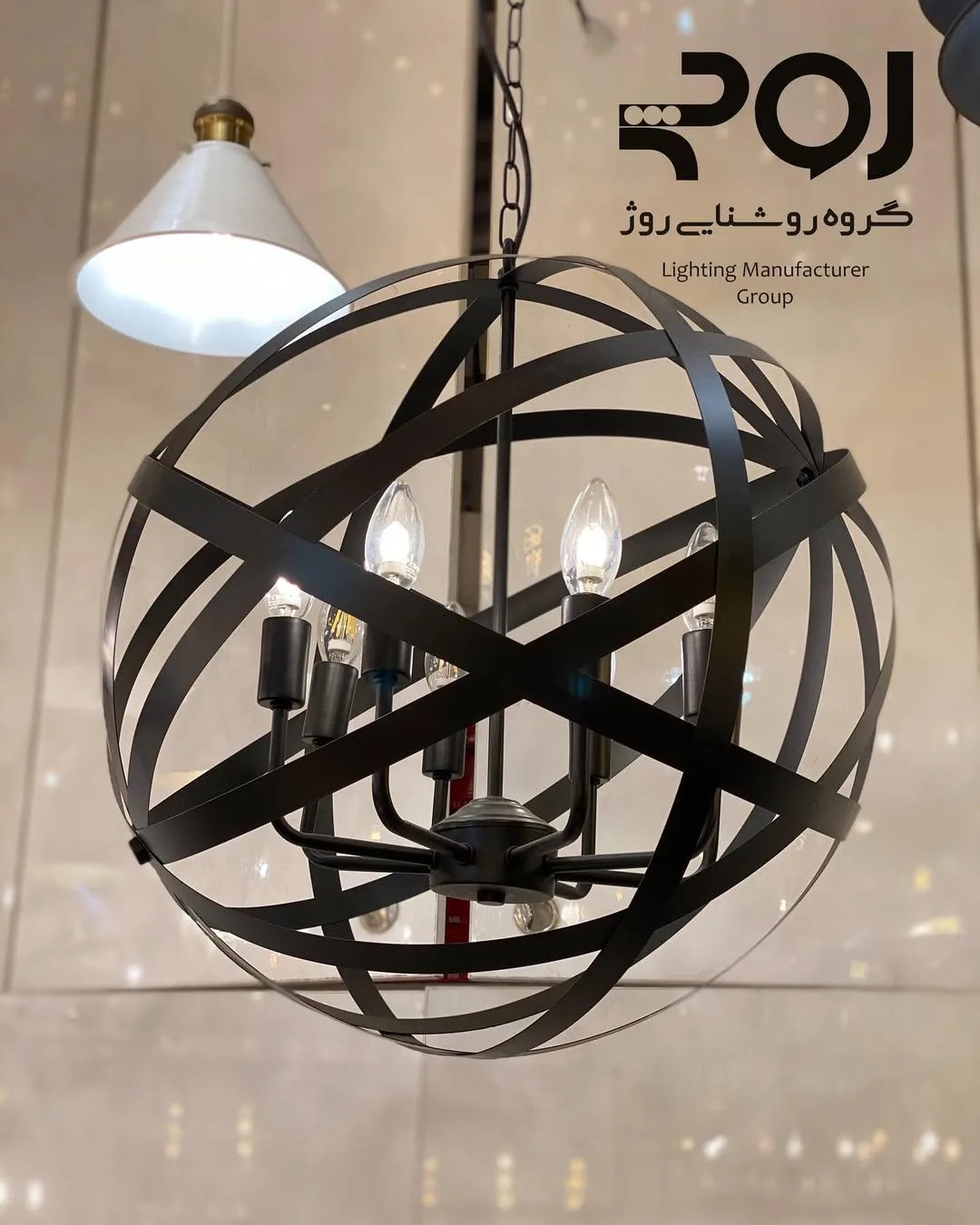 آویز ۸ شعله شمعی توپ
