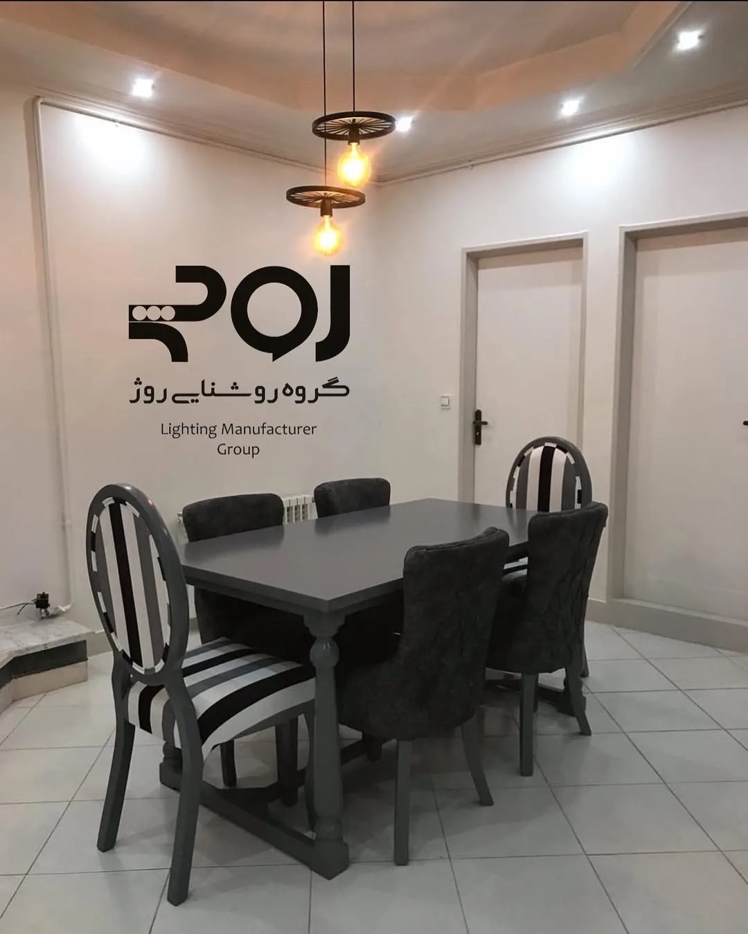لوستر آویز چرخ قطر ۲۰