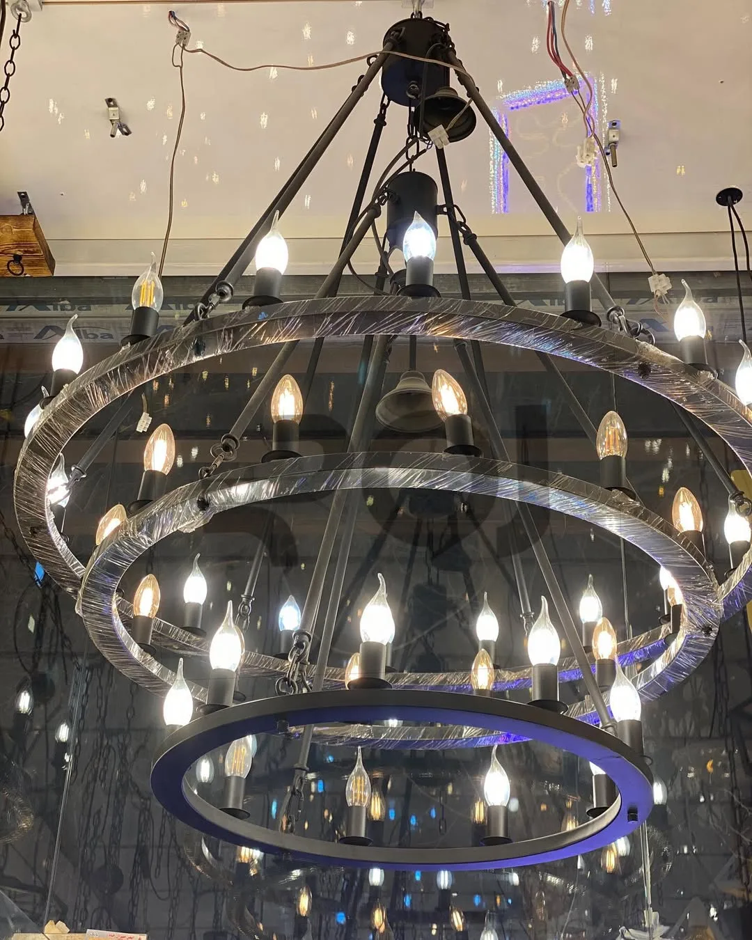 لوستر آویز داموس قطر ۱۰۰