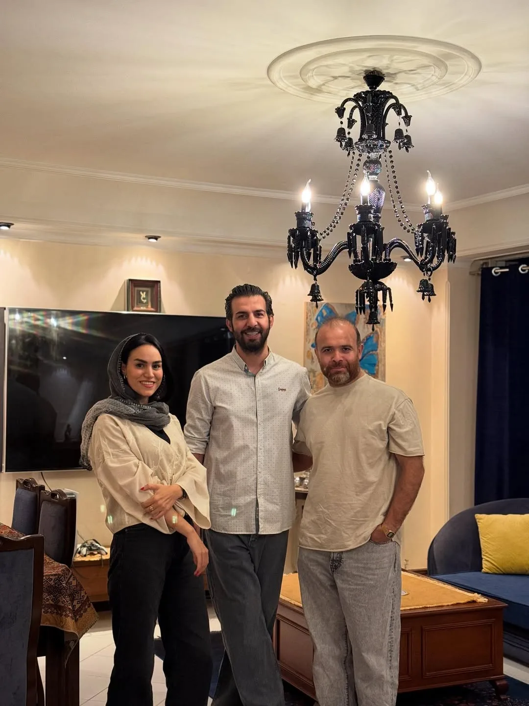 لوستر باکارا ۶ شاخه مشکی