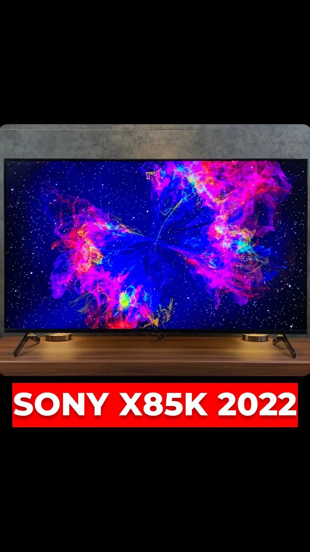 تلویزیون سونی X85K ۲۰۲۲، رنگ مشکی، جنس پلاستیک، تخت