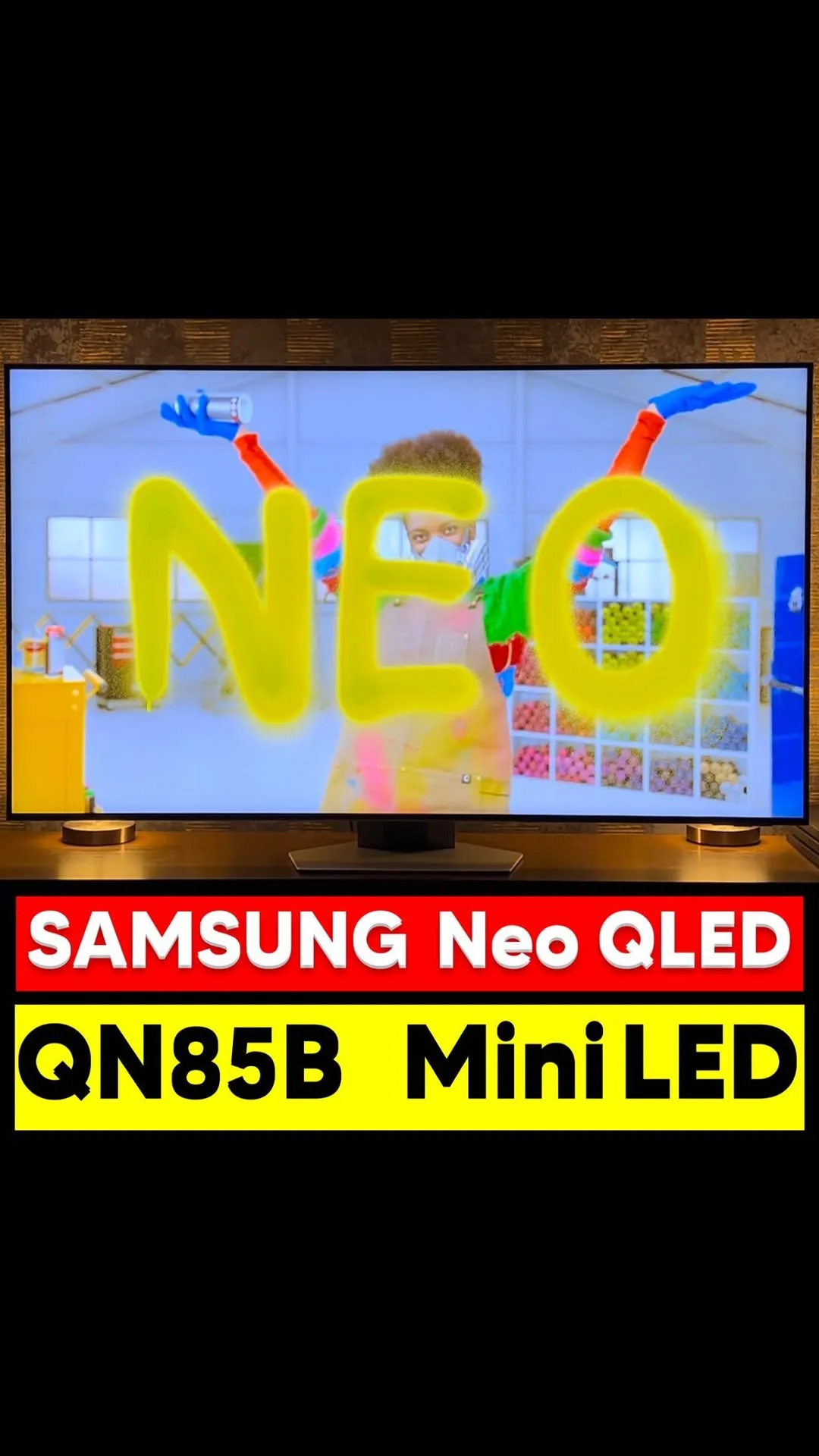 تلویزیون سامسونگ نئوکیولد QN85B، رنگ مشکی، Neo QLED
