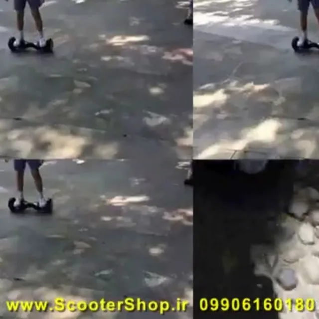 اسکوتر برقی هوشمند، رنگ مشکی و خاکستری، جنس پلاستیک و فلز، دوچرخ هوشمند