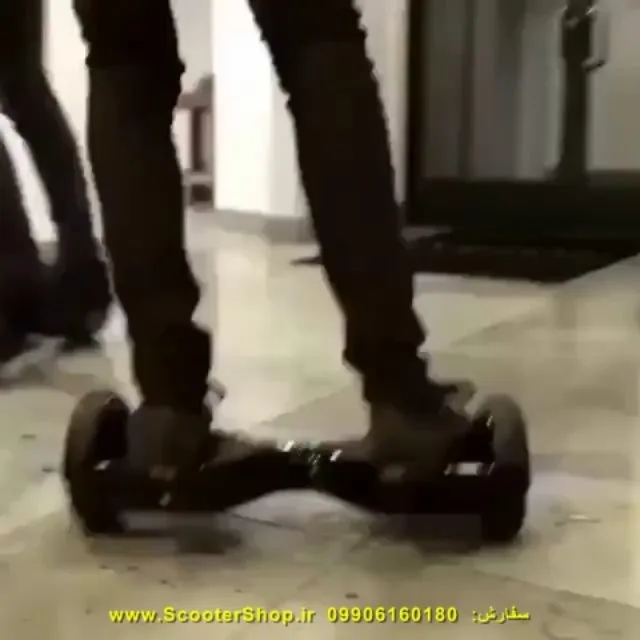 اسکوتر هوشمند، رنگ مشکی، جنس پلاستیک و فلز، اسکوتر هوشمند دوچرخ