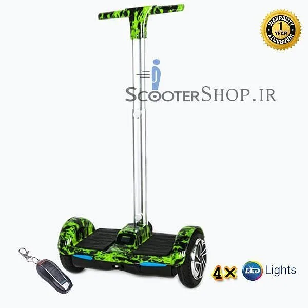 اسکوتر هوشمند F1 ۸ اینچ XCESS، رنگ سبز و مشکی، جنس فلز و پلاستیک، اسکوتر برقی دسته‌دار