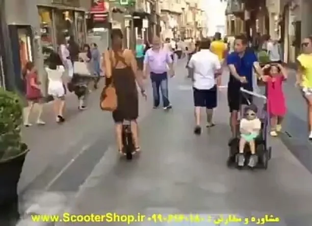 اسکوتر تکچرخ ناینبات وان، رنگ مشکی و قهوهای، جنس پلاستیک، دوچرخ هوشمند بدون دسته