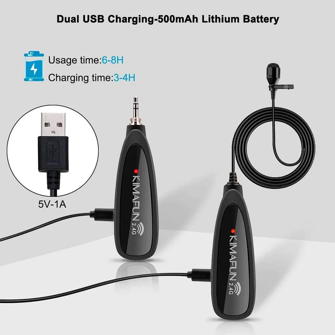 میکروفون یقه‌ای بی‌سیم KM-G130-1 — عکس ۶