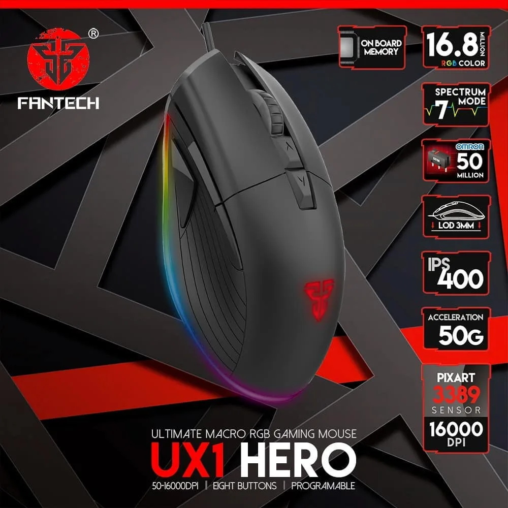 موس گیمینگ UX1 HERO — عکس ۲