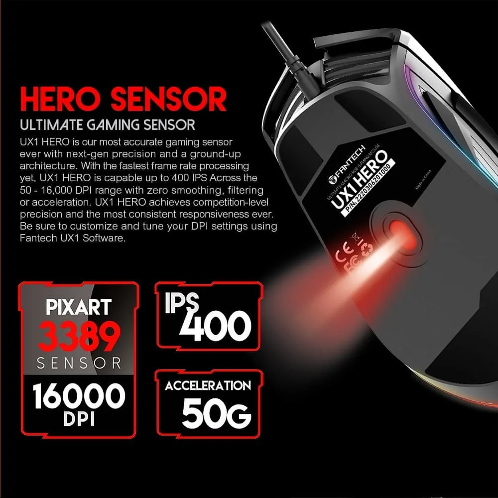 موس گیمینگ UX1 HERO — عکس ۳
