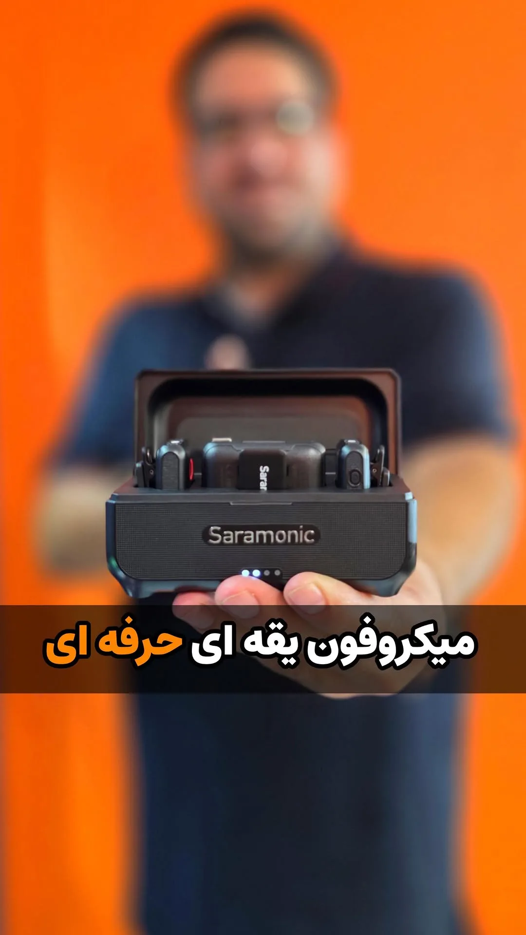میکروفون یقه‌ای بی‌سیم Blink500 B2+، رنگ مشکی، جنس پلاستیک، بیسیم همراه با کیس شارژ
