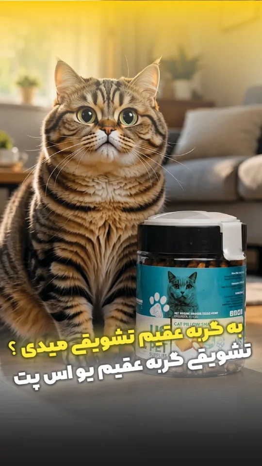 تشویقی مغزدار گربه عقیم شده طعم مرغ و کرنبری یو اس پت