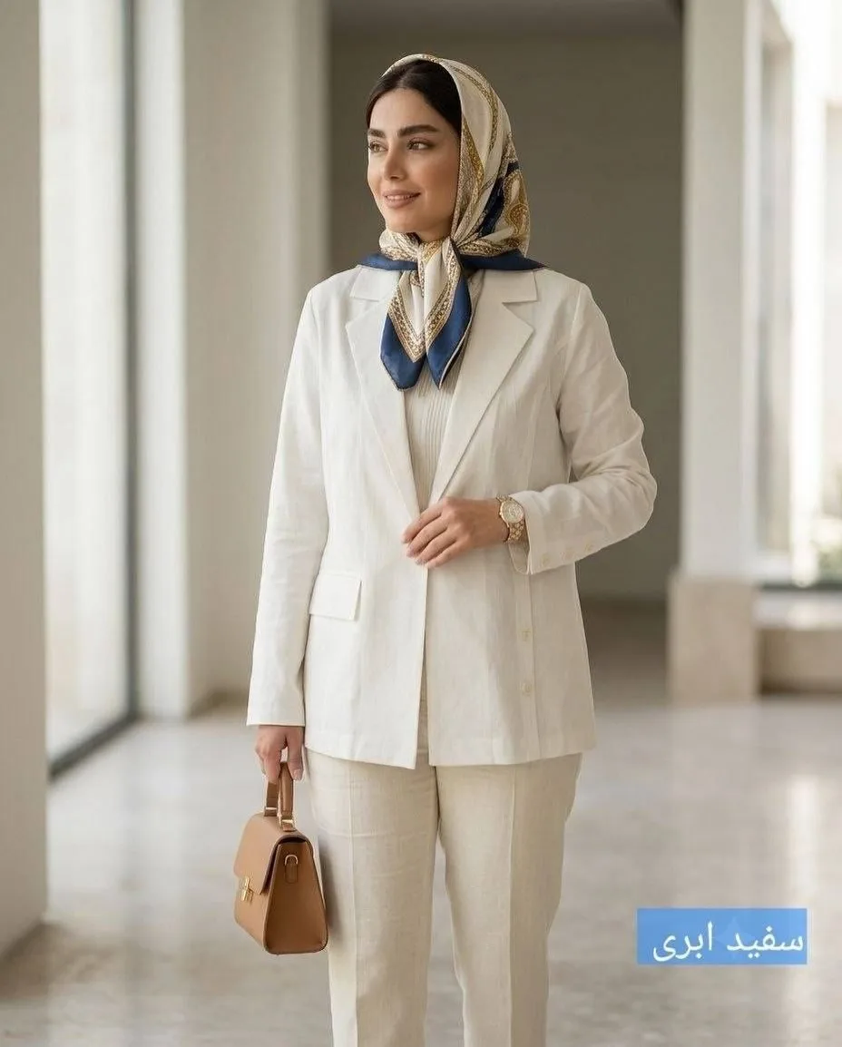 کت لینن زنانه مدل الی — عکس ۱۱