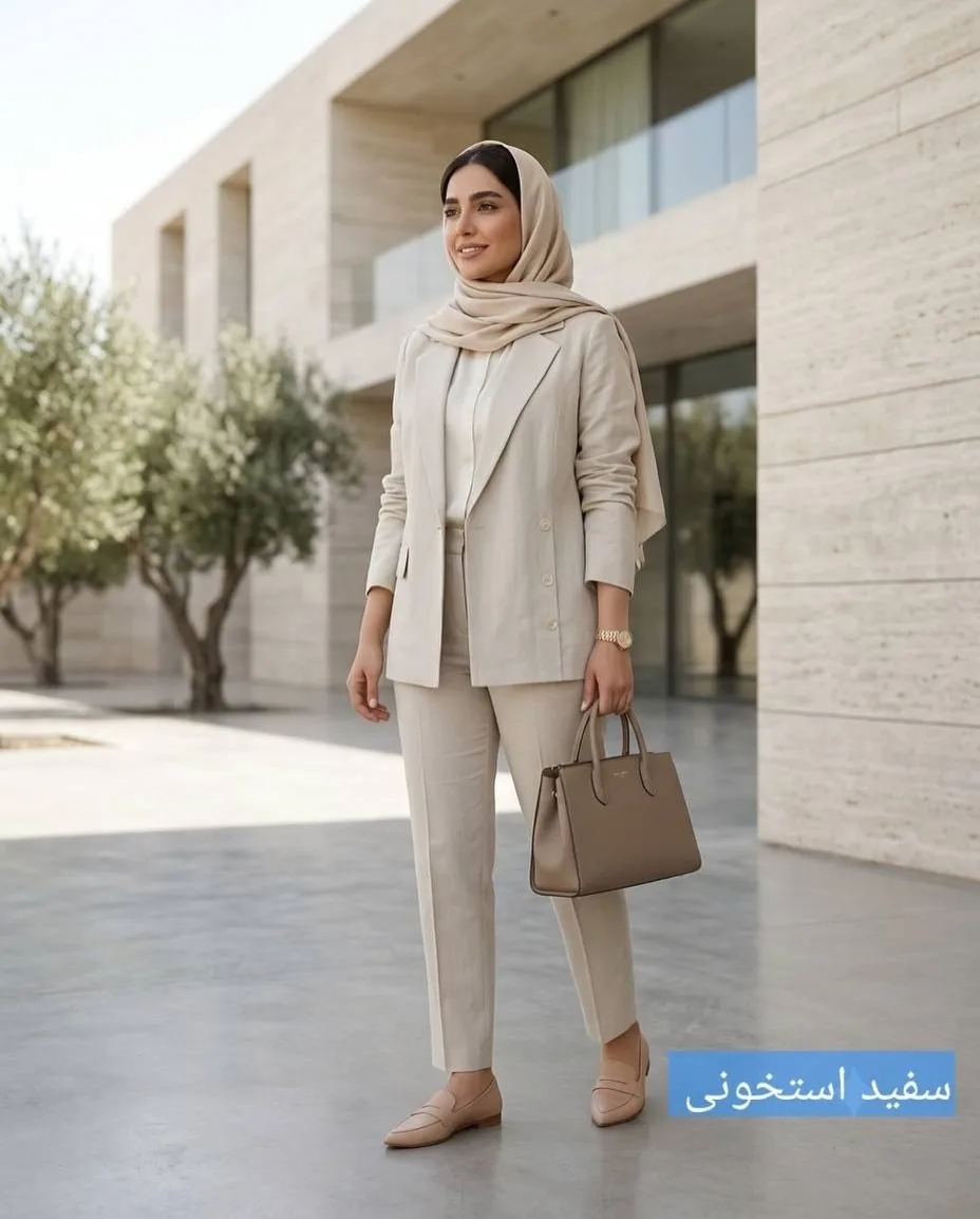 کت لینن زنانه مدل الی — عکس ۹