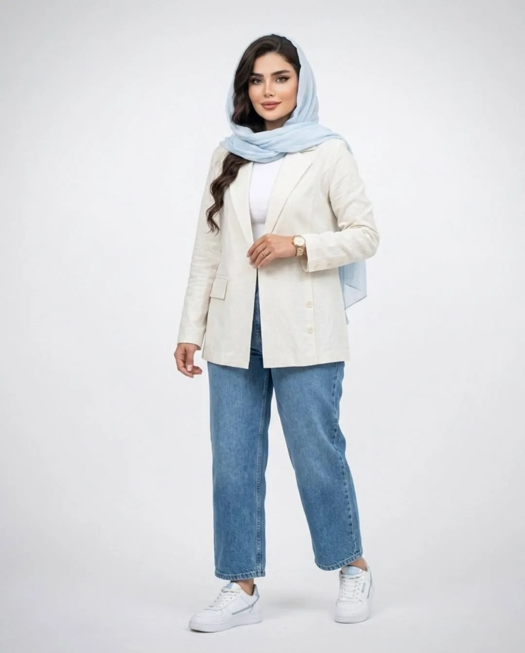 کت لینن زنانه مدل الی — عکس ۳