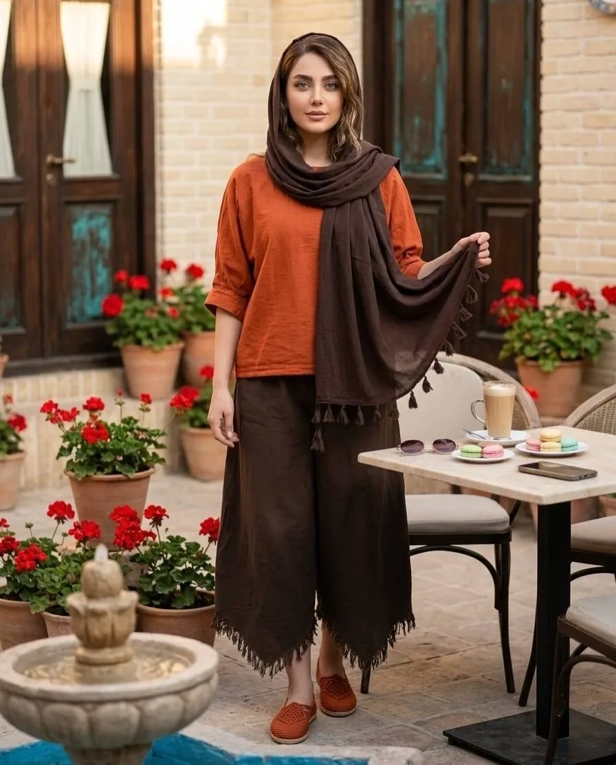 ست رویه و شلوار نخی — عکس ۴