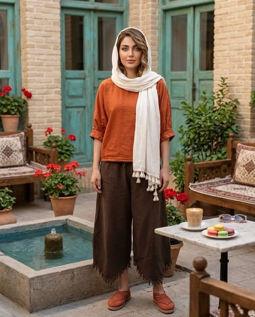 ست رویه و شلوار نخی — عکس ۸