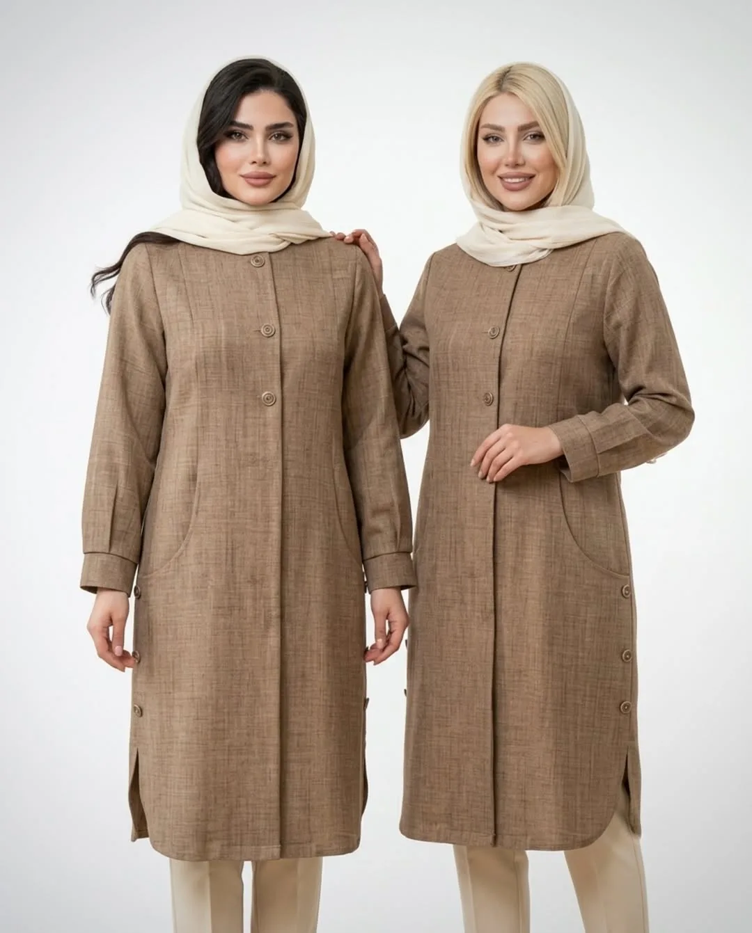 مانتو مدل میلا شانتون ژاکارد — عکس ۲