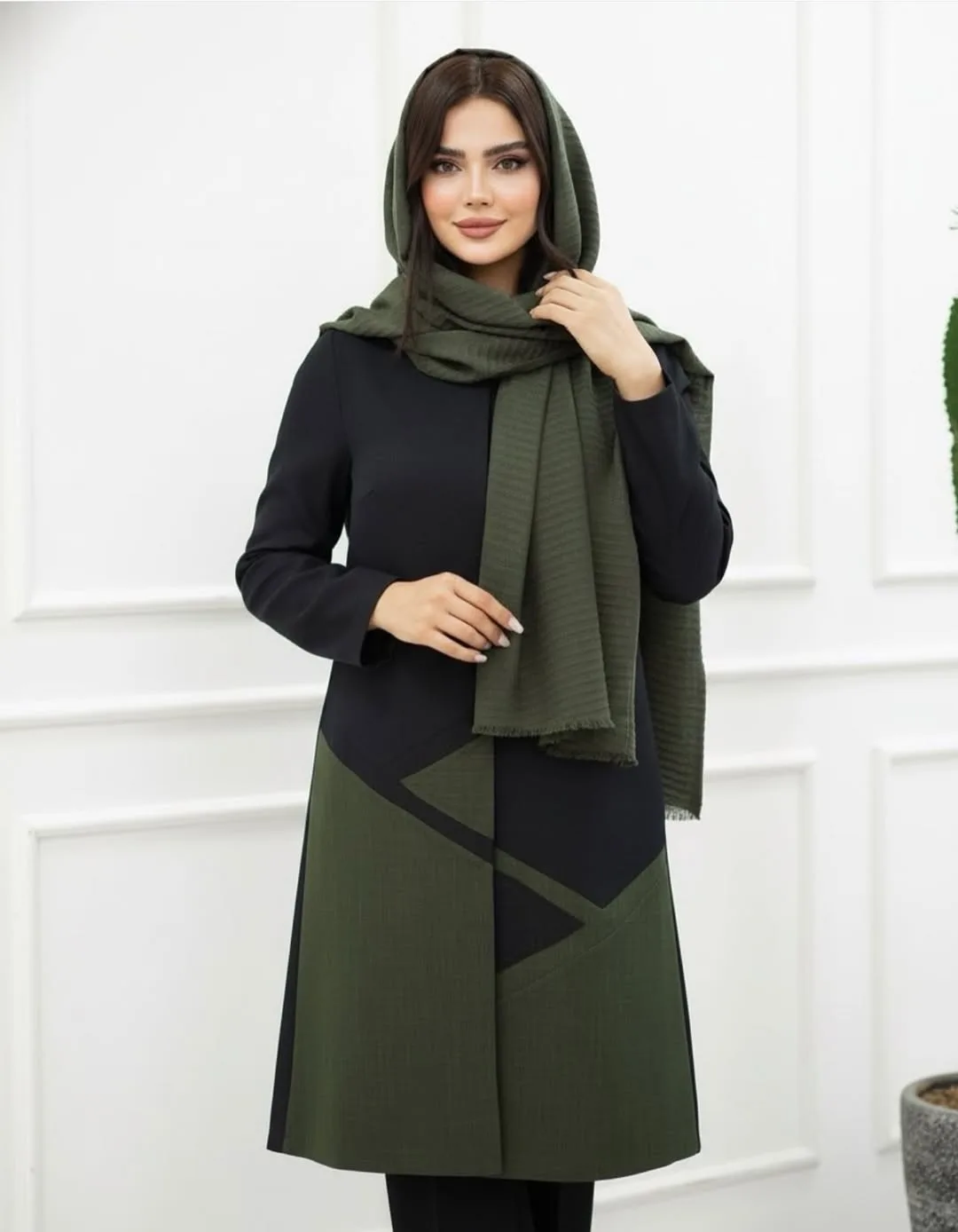 مانتو مدل آرنوشا دو رنگ — عکس ۷