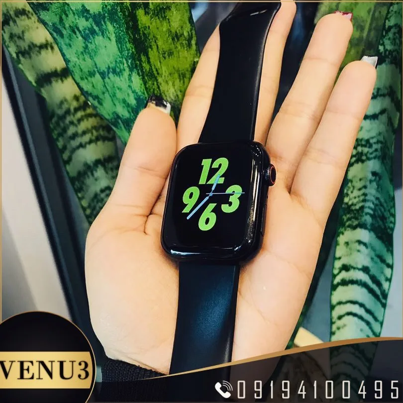 ساعت هوشمند مدل F6، رنگ مشکی، جنس پلاستیک و فلز، صفحه مربعی، بند سیلیکونی