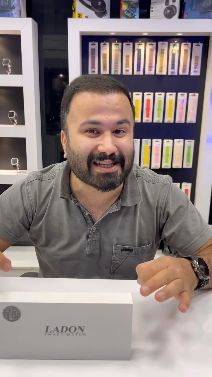 ساعت هوشمند اندرویدی بلوتوثی، رنگ سفید، جنس مقوا، جعبه مستطیلی