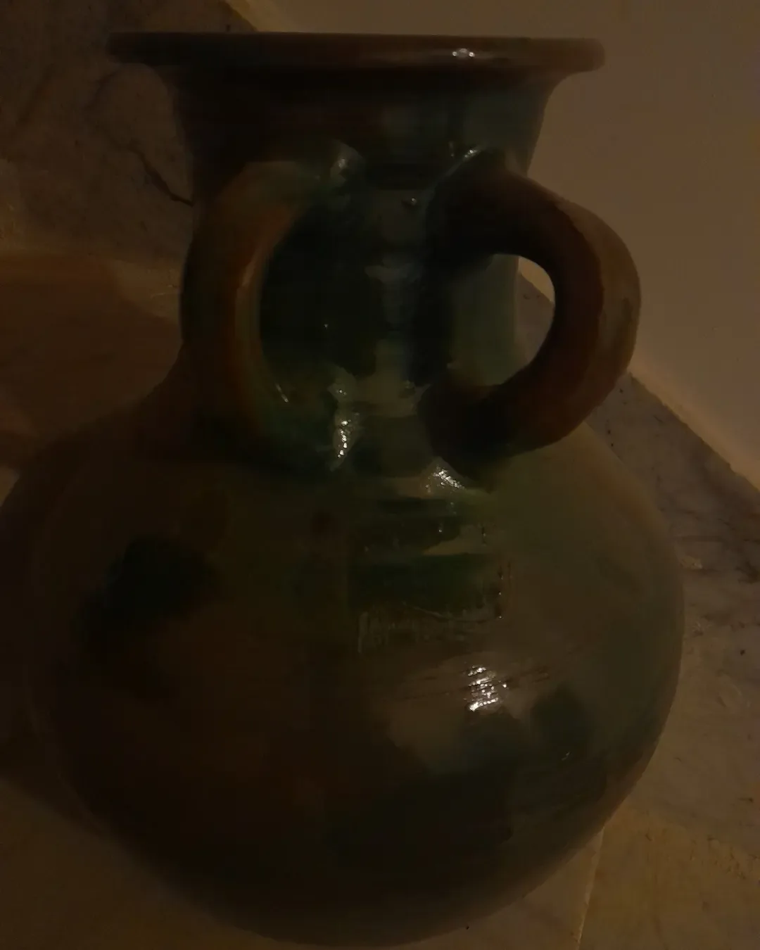 گمج و خمره سفالی — رنگ قهوه‌ای — نمای روبه‌رو — گمج و خمره — عکس ۴