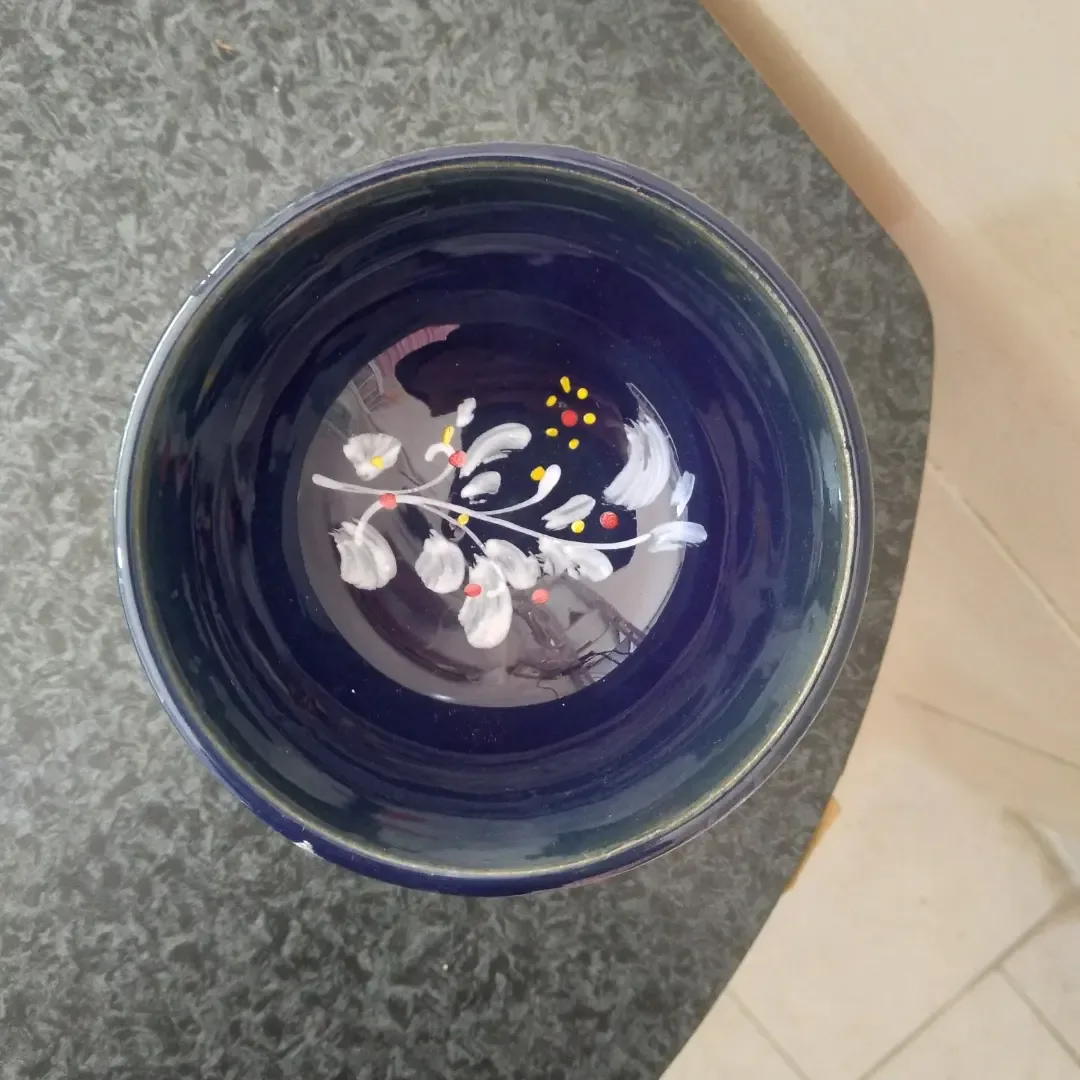 ترشی خوری و ماست خوری سفالی نقش دار