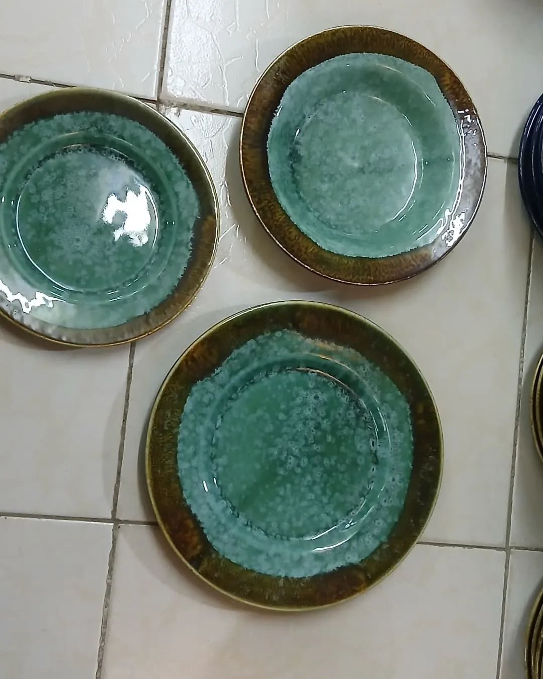 ست ظروف شره‌ای سفالی
