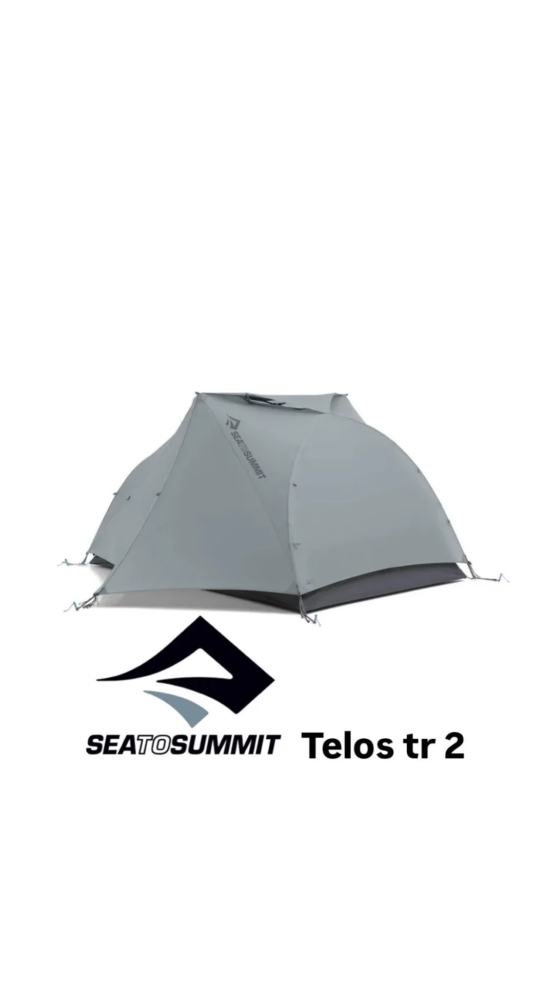 چادر دو نفره Telos TR 2 سی تو سامیت، رنگ خاکستری، گنبدی، ۲ نفره