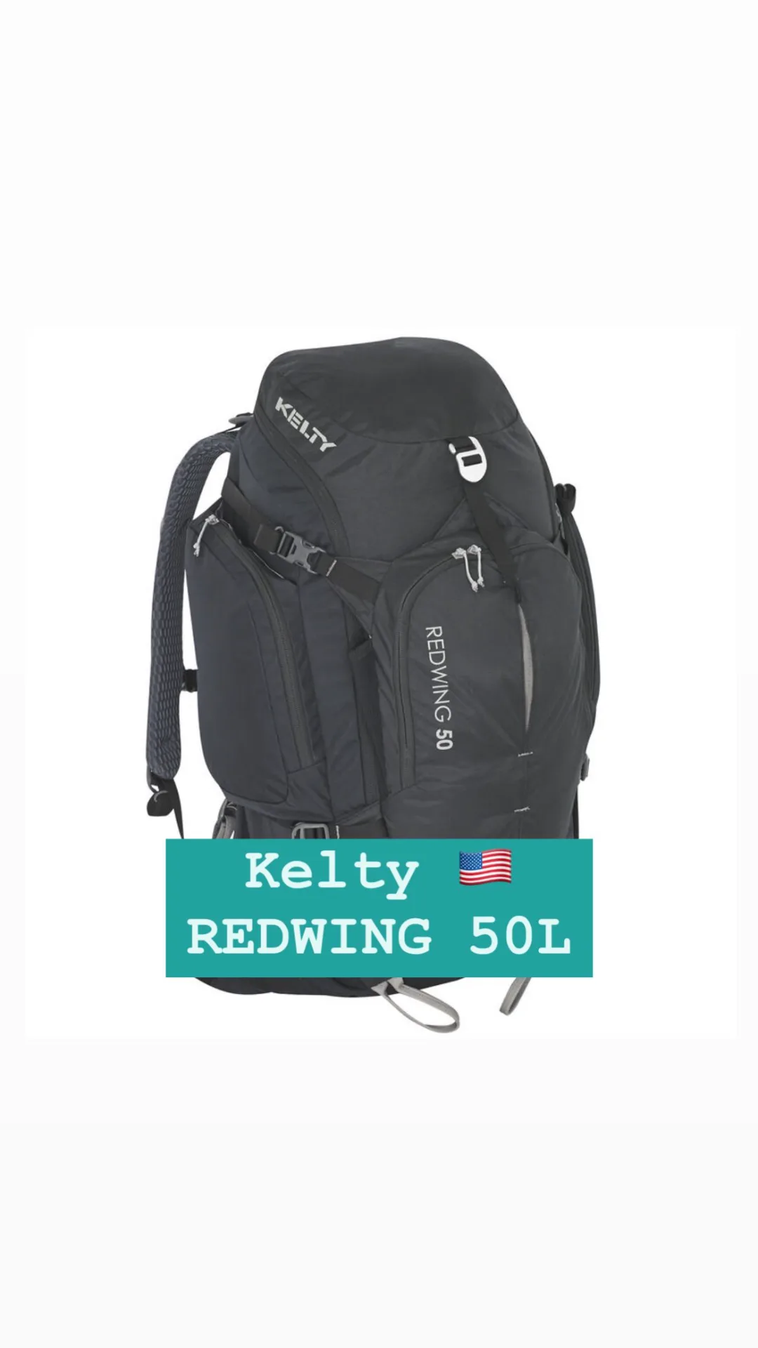 کوله پشتی کوهنوردی Redwing 50 Kelty، رنگ مشکی، کولهپشتی سفری