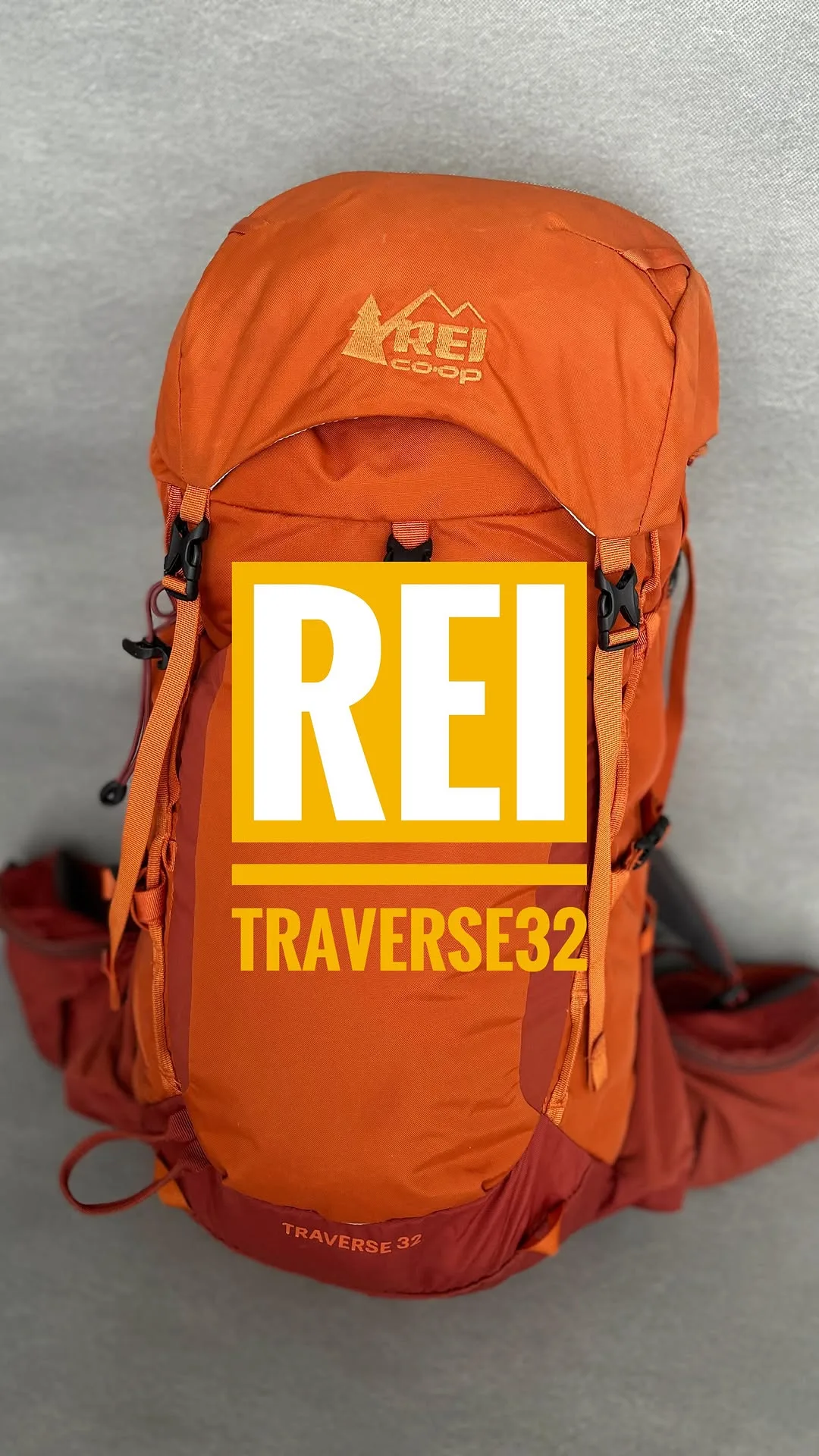 کوله پشتی Traverse 32 لیتری REI، رنگ نارنجی، کوله پشتی کوهنوردی