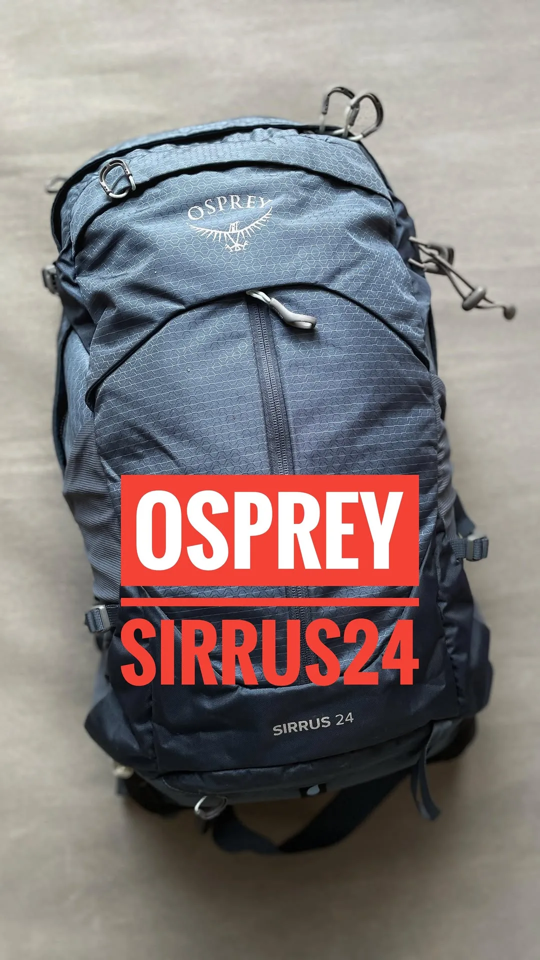 کوله پشتی ۲۴ لیتری Sirrus 24 اسپری، رنگ طوسی و سفید، جنس پارچه و برزنت، کوله‌پشتی کوهنوردی مسافرتی