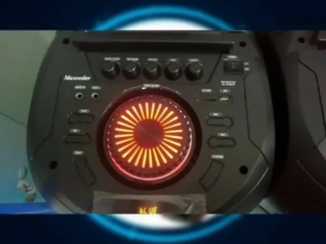 اسپیکر مکسیدر DJ 1226، رنگ مشکی و قرمز، جنس پلاستیک، ایستاده، خانگی