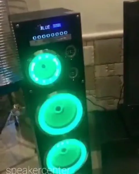 اسپیکر مکسیدر RL01، رنگ مشکی و سبز، جنس پلاستیک، ایستاده، نورپردازی