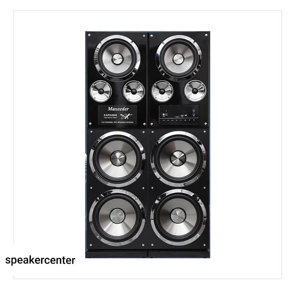 اسپیکر CN 34 مکسیدر، رنگ سیاه و نقره‌ای، جنس پلاستیک و فلز، ایستاده بزرگ
