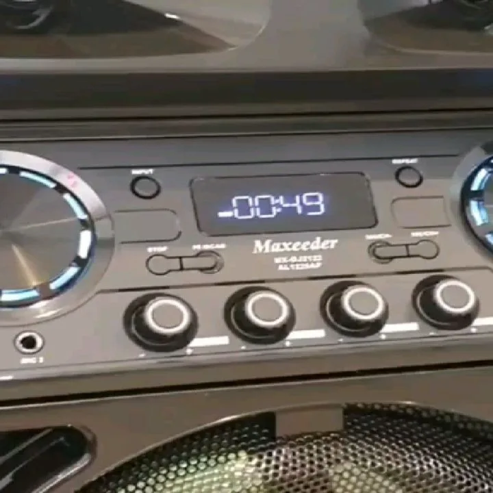 اسپیکر مکسیدر Dj AL 222، رنگ مشکی و نقره‌ای، جنس پلاستیک و فلز، پنل کنترل دیجیتال