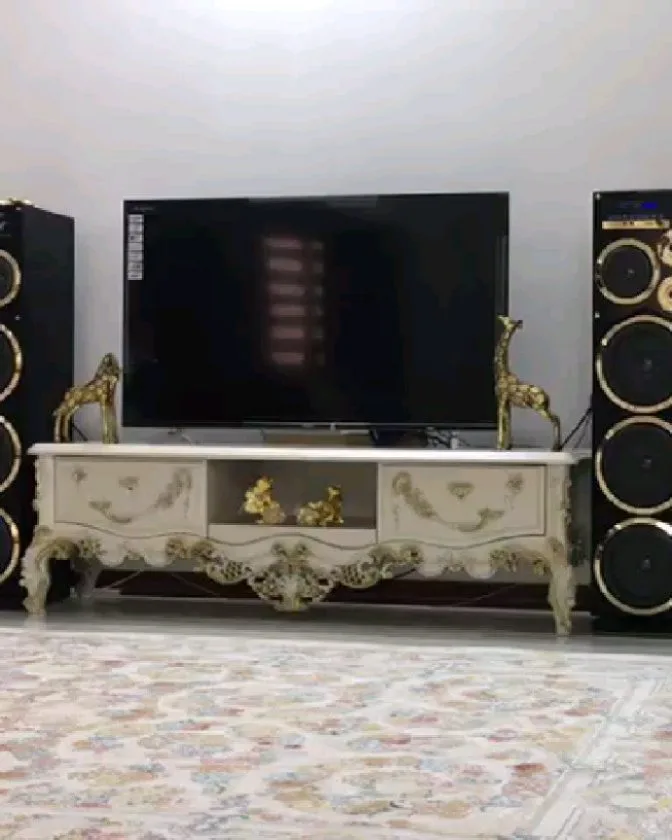 اسپیکر RL 102 سوپر باس مکسیدر، رنگ مشکی و طلایی، جنس پلاستیک، ایستاده، دو تکه