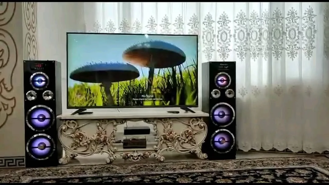 اسپیکر CN 50 با چهار ساب ۱۰ اینچ مکسیدر، رنگ مشکی و بنفش، جنس پلاستیک، ایستاده بزرگ