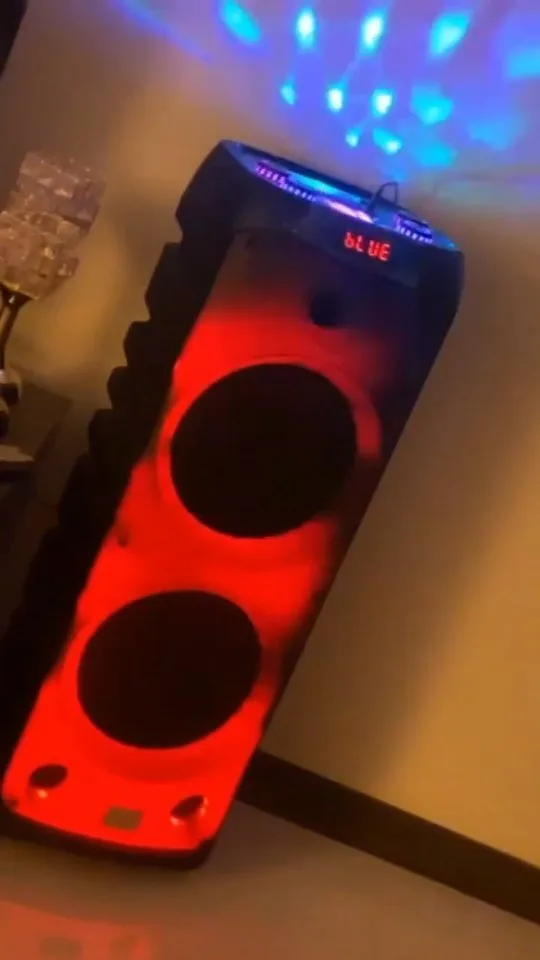 اسپیکر MAXI BOX 1210 مکسیدر، رنگ مشکی و قرمز، جنس پلاستیک، ایستاده بزرگ