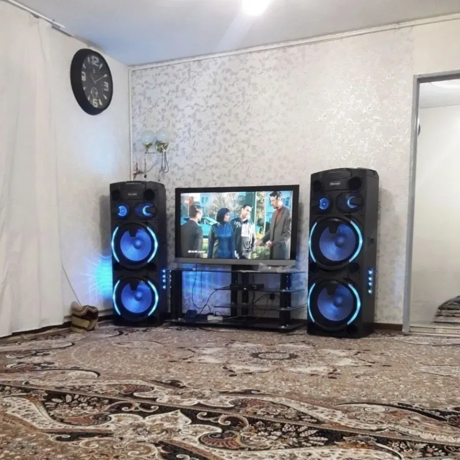 اسپیکر مکسیدر، رنگ سیاه و آبی، جنس پلاستیک، جفت ایستاده بزرگ