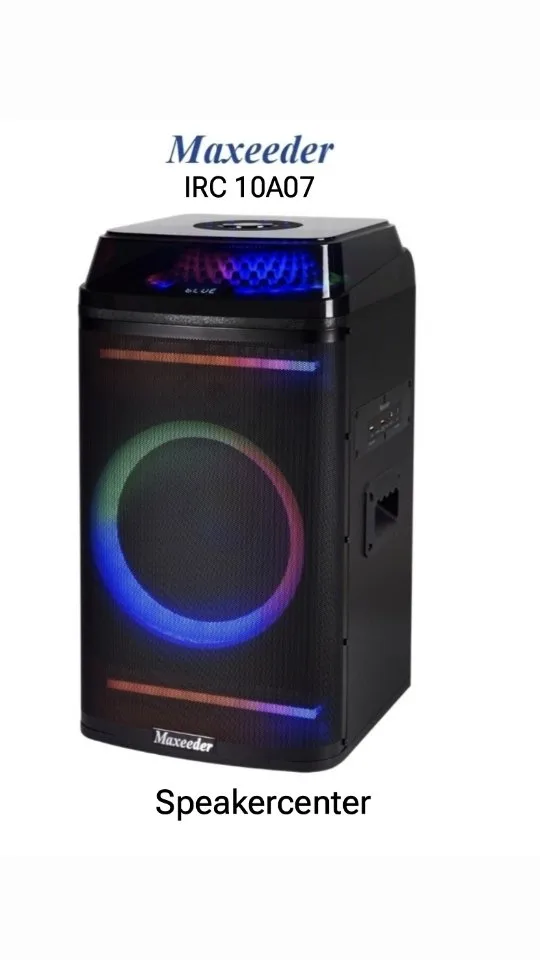 اسپیکر IRC 10A07 مکسیدر، رنگ مشکی و رنگینکمان، جنس پلاستیک، ایستاده، مستطیلی