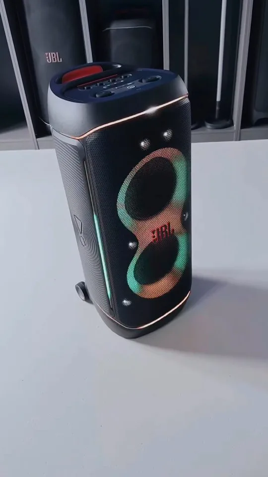 اسپیکر Partybox 720 JBL، رنگ مشکی، جنس پلاستیک، چرخدار استوانهای بلوتوثی