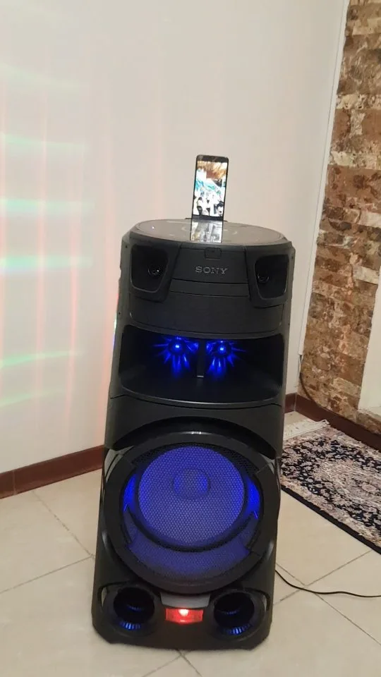 اسپیکر V73D سونی، رنگ مشکی، جنس پلاستیک، ایستاده، بزرگ