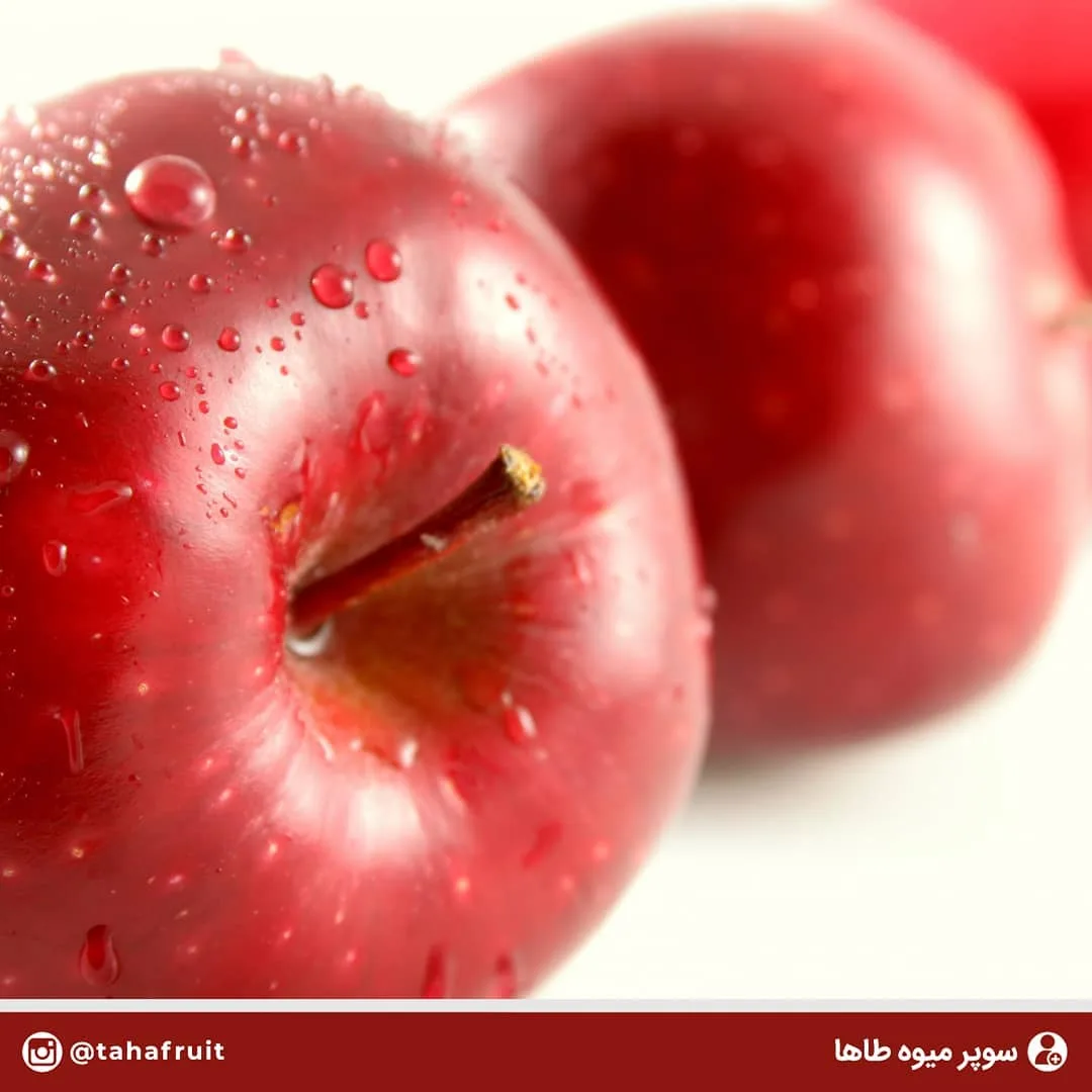سیب سرخ، رنگ قرمز و قهوه‌ای، میوه تازه