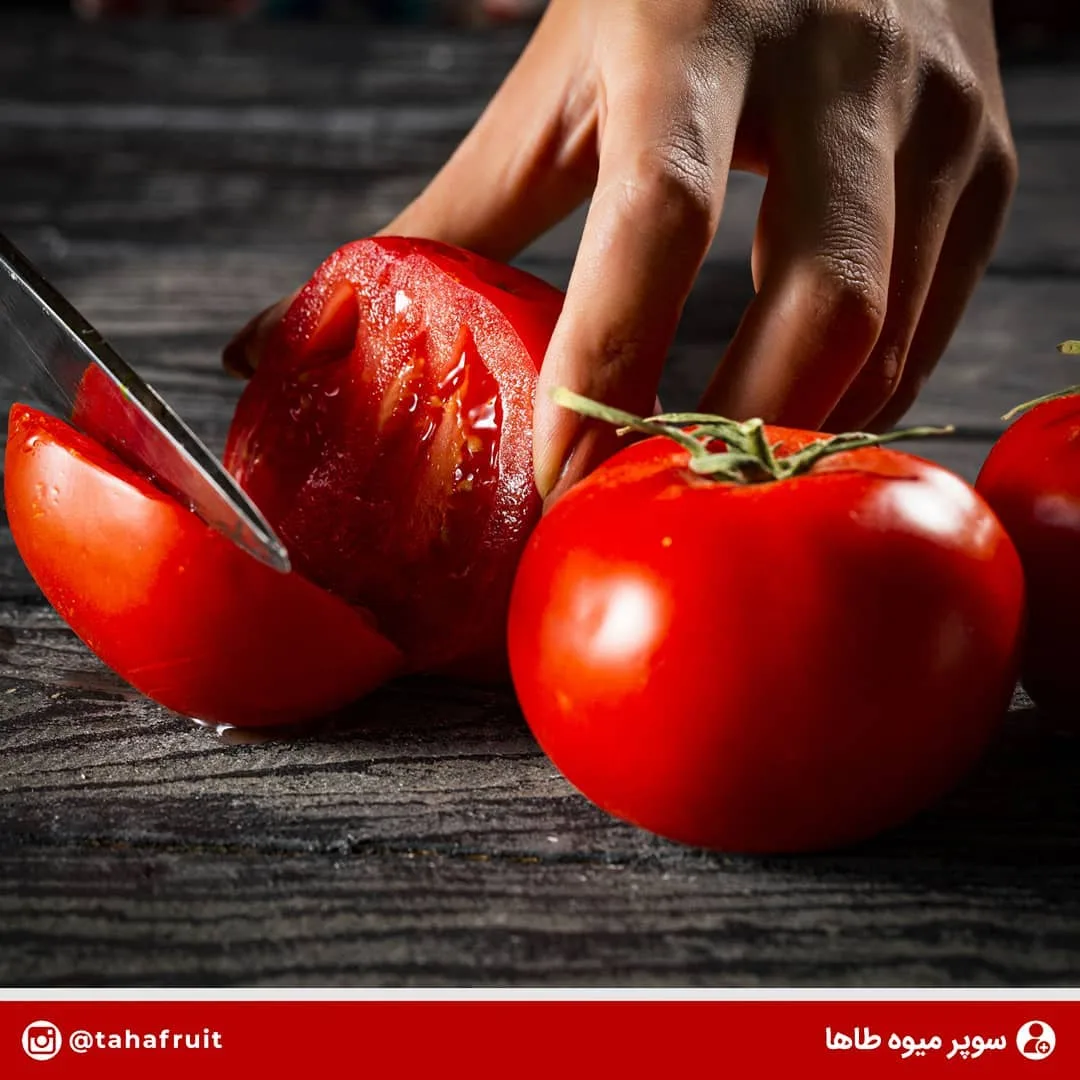گوجه فرنگی، رنگ قرمز، گرد