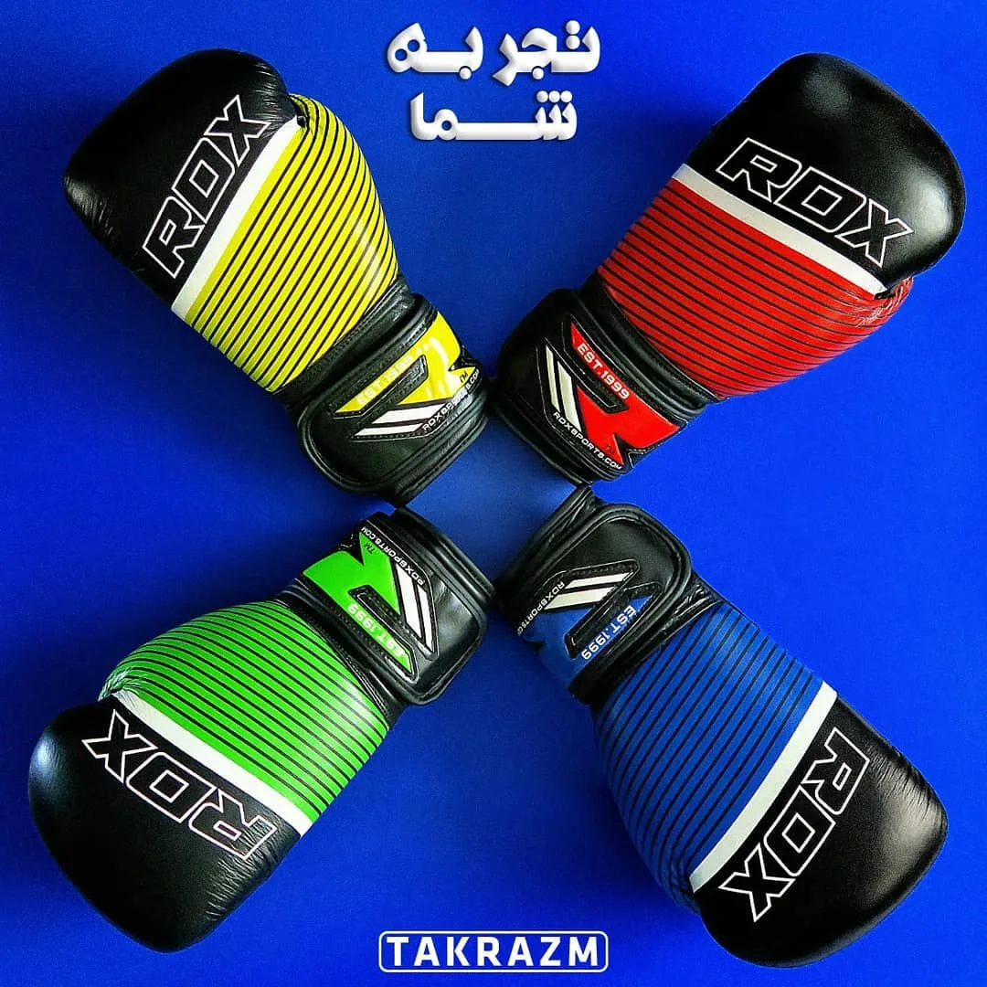 دستکش بوکس چرم مدل F6 RDX