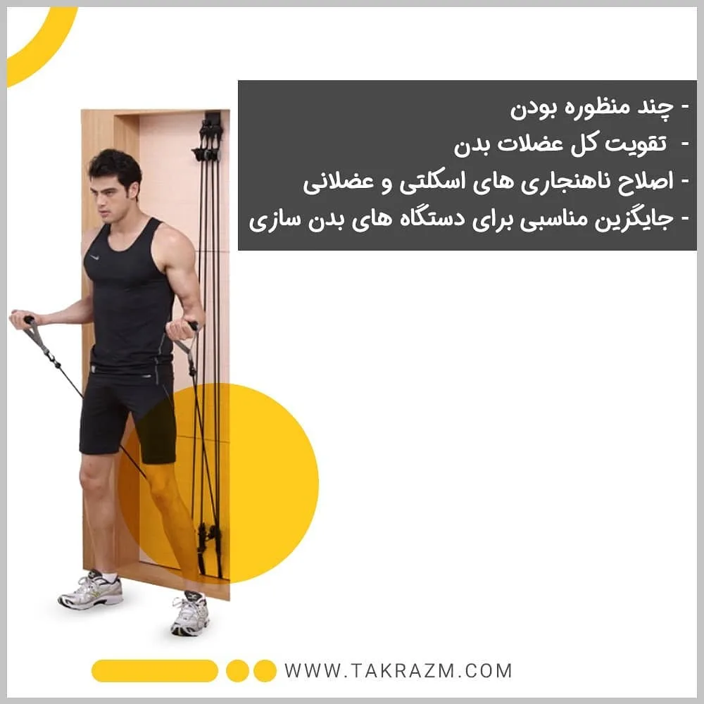 کش ورزشی متصل‌شونده به درب — عکس ۳
