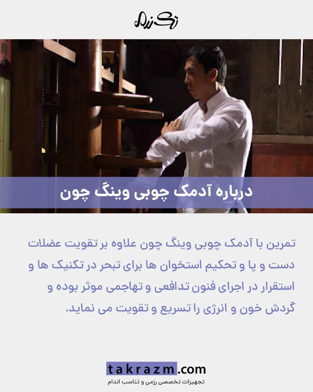 آدمک چوبی وینگ چون دیواری — عکس ۲