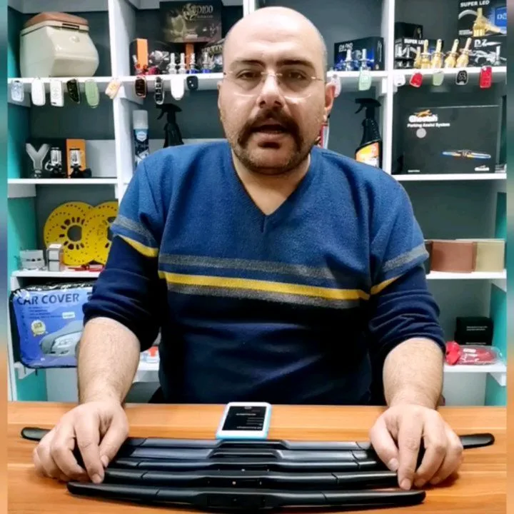 تیغه برف‌پاک‌کن هیبریدی، رنگ مشکی، تیغه لاستیکی